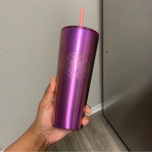 Starbucks Purple Holographic Stainless Steel Tumbler